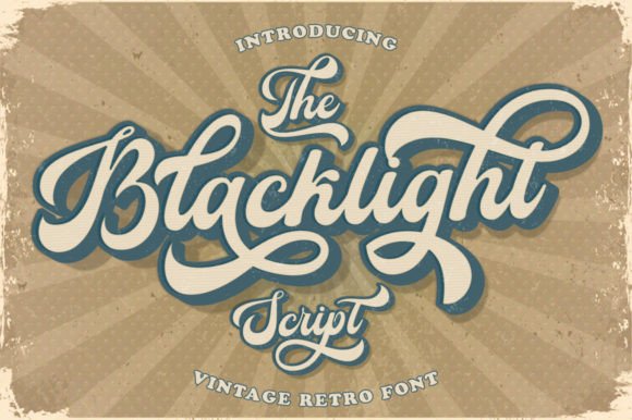 Blacklight Script: Groovy Retro Vibes for Modern Designs