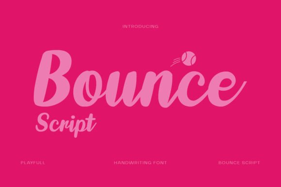 Bounce Script: The Playful Typeface for Energetic Designs