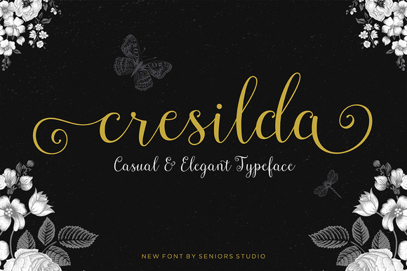 Cresilda Script: Fluid Elegance for Your Creative Projects