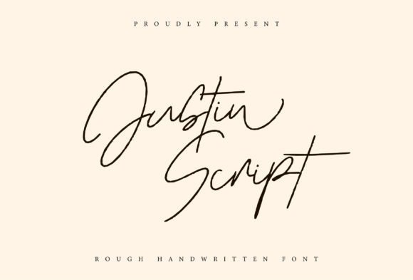 Justin Script: A Romantic Font for Design Projects