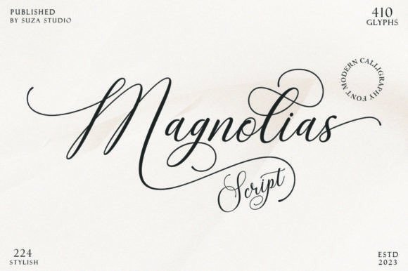 Magnolias Script: A Font for Feminine, Glamorous Branding