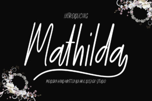 Mathilda Script: Where Modern Elegance Meets Handwritten Charm