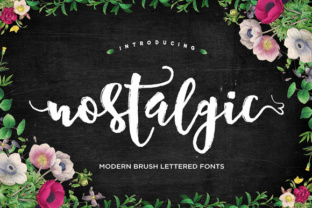 Nostalgic Script: A Modern Brush Font with Dynamic Energy