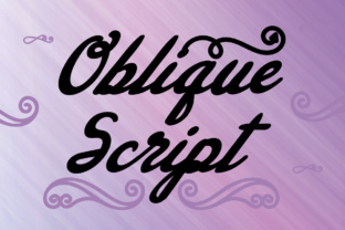 Oblique Script: A Versatile Typeface for Crafters and Creators