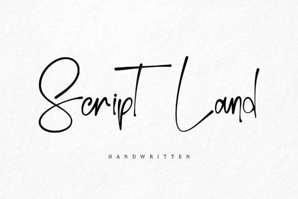 Script Land: A Handwritten Font for Romantic Projects